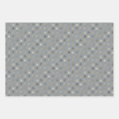 シンプルグレー&シルバー水玉模様モダン&エレガント ラッピングペーパーシート (正面2)