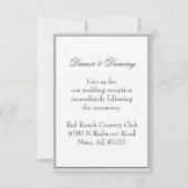 シンプルグ環境にやさし結婚レイ囲い 招待状 (正面)