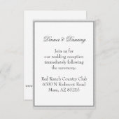 シンプルグ環境にやさし結婚レイ囲い 招待状 (正面/裏面)