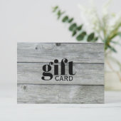 シンプルグ素朴レイ美しいカスタムギフト証明書 (スタンド正面)