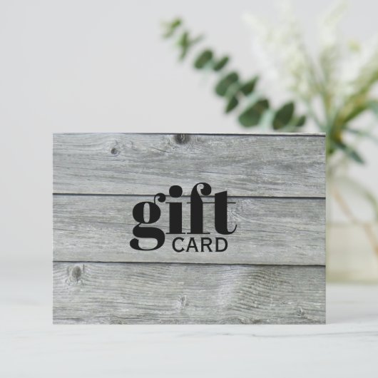 シンプルグ素朴レイ美しいカスタムギフト証明書 (スタンド正面)