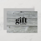 シンプルグ素朴レイ美しいカスタムギフト証明書 (正面/裏面)