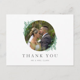 シンプルグ結婚リーズサンキューハガキ ポストカード