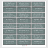 シンプルグ結婚リーンズゲスト住所 シール (シート)