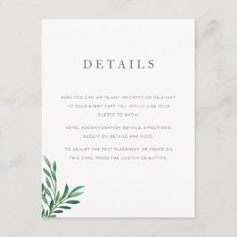 シンプルグ結婚レリー詳細 エンクロージャーカード