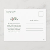 シンプルグ葉リービジネス シーズンポストカード (裏面)