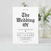 シンプルケルト書結婚跡 招待状 (スタンド正面)