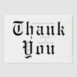 シンプルケルト書道あり結婚 ベラム紙招待状