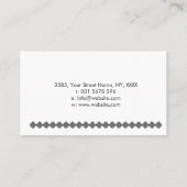 シンプルケルト結び目模様オーナメント 名刺 (裏面)