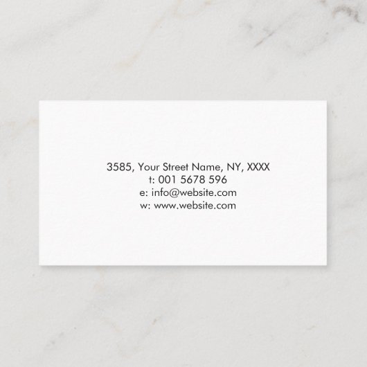 シンプルケルト結び目模様オーナメント 名刺 (裏面)