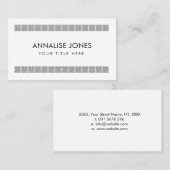 シンプルケルト結び目模様オーナメント 名刺 (正面/裏面)