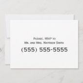 シンプルゲイ結婚のリハ招待状 招待状 (裏面)