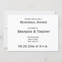 シンプルゲイ結婚のリハ招待状