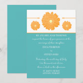 シンプルゲエレガントルベラデイジー結婚式招待状 招待状 (正面/裏面)