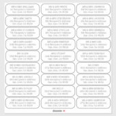 シンプルゲストの住所 シール27 シール (シート)