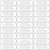 シンプルゲストの住所 シール27 シール (正面)