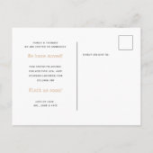 シンプルゲストルームのタイプライターが移動 案内ポストカード (裏面)