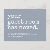 シンプルゲストルームのタイプライターが移動 案内ポストカード (正面)