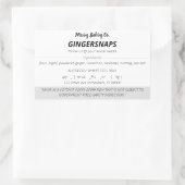 シンプルコテージ法ラベルステッカー 長方形シール (バッグ)