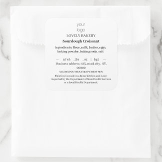 シンプルコテージ食品ラベル スクエアシール