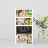 シンプルコラージで写真カードを保存 セーブザデート (スタンド正面)