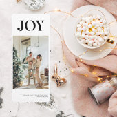 シンプルコラージュのクリスマスホリデーフォト | Joy