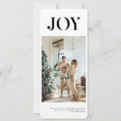 シンプルコラージュのクリスマスホリデーフォト | Joy (正面)