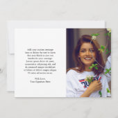 シンプルコラージュモダン卒業 サンキューカード (裏面)