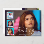シンプルコラージュモダン卒業 サンキューカード (正面/裏面)