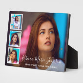 シンプルコラージュモダン卒業 フォトプラーク (側面)