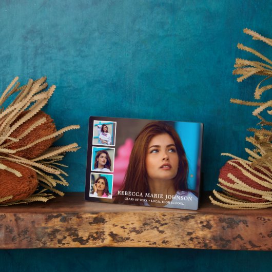 シンプルコラージュモダン卒業 フォトプラーク (側面)