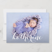 シンプルコラージュ誕生 案内状 (正面)