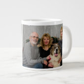 シンプルコラージュ2枚の写真 ジャンボコーヒーマグカップ (正面右)