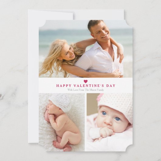 シンプルコラージュ |白/赤 (正面)