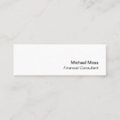 シンプルコンサルタント白黒 スキニー名刺 (正面)