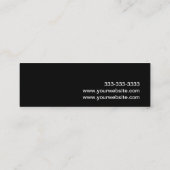 シンプルコンサルタント白黒 スキニー名刺 (裏面)