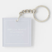 シンプルコンテンポラリーベビーの写真と情報 キーホルダー (裏面)