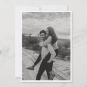 シンプルコンテンポラリーモダン結婚の 招待状 (裏面)