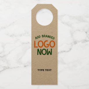 シンプルコンテンポラリー清茶褐色ファッショナブル顧客 ボトルネックタグ