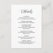 シンプルコンテンポラリー白黒モダン結婚ズ エンクロージャーカード (正面)