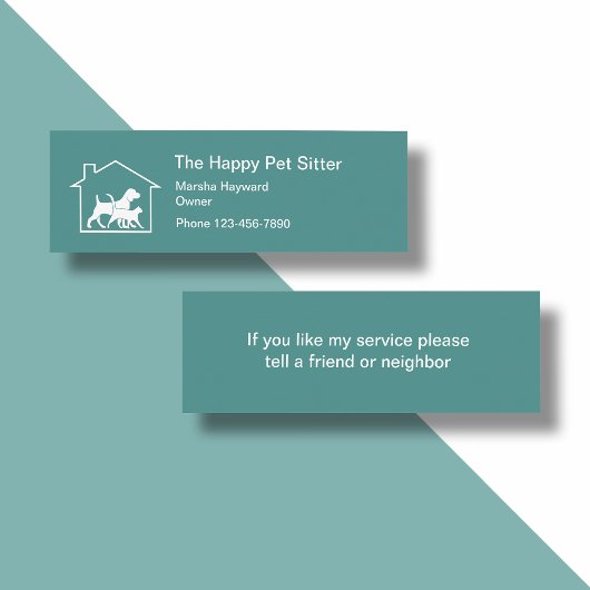 シンプルコンパクトパーシッター スキニー名刺