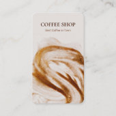 シンプルコーヒミニマルーショッププロフェッショナル 名刺 (正面)