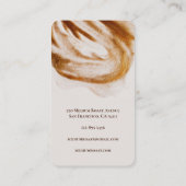 シンプルコーヒミニマルーショッププロフェッショナル 名刺 (裏面)