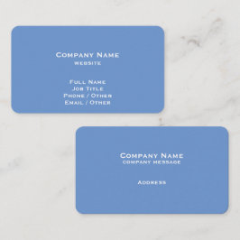 シンプルコーンフラワーブルー名刺 名刺