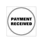 シンプルゴム印「支払受領済」 ラバースタンプ (インプリント)