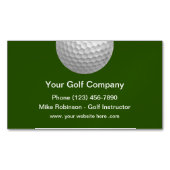 シンプルゴルフスポーツテーマ マグネット名刺 (正面)