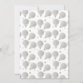 シンプルゴルフボールバースデーパーティー招待 招待状 (裏面)