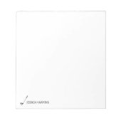 シンプルゴルフ団用個人文房具ゴルフクラブ ノートパッド (正面)