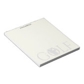 シンプルゴルフ用ファンの個人文房具バフ ノートパッド (アングル)