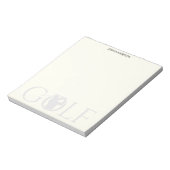 シンプルゴルフ用ファンの個人文房具バフ ノートパッド (回転)